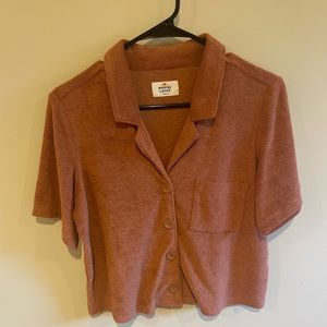 Marine Layer Terry Cloth Shirt Size Medium